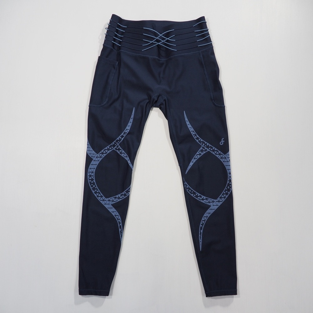 Fanka Tummy Control Leggings Women Extra Small Blue Sculpting Bum Lift Slimming